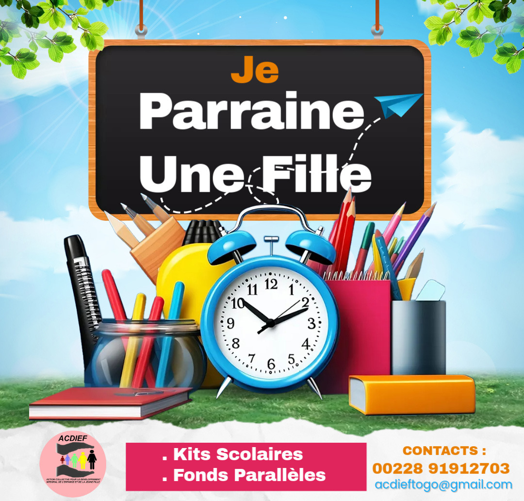 je parraine Une fille pour sa scolarisation