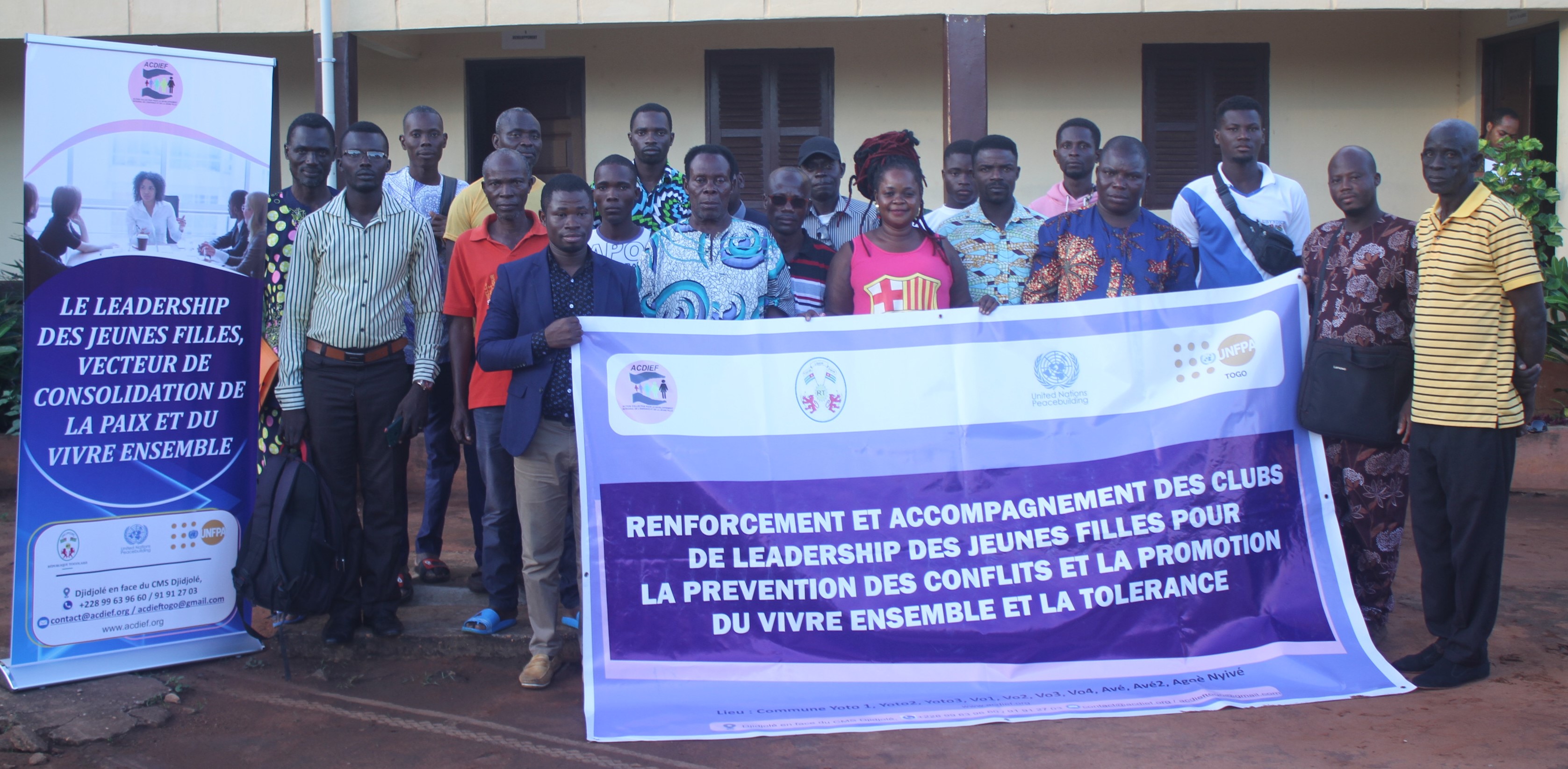 ACDIEF EN RENCONTRE D’INFORMATIONS AVEC LES AUTORITES LOCALES DES COMMUNES D’AGOE NYIVE 4, YOTO 1, YOTO 2, YOTO 3, AVE 1, AVE 2, VO 1, VO 2, VO 3 ET VO 4.