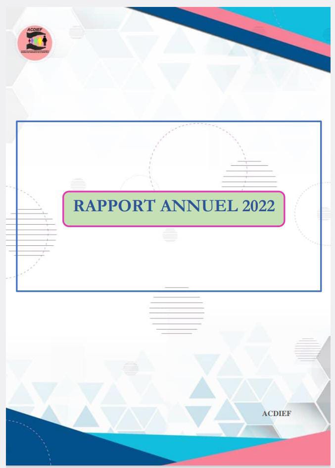 ACDIEF - RAPPORT ANNUEL 2022